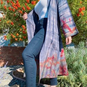 The Indigo Volley Kimono